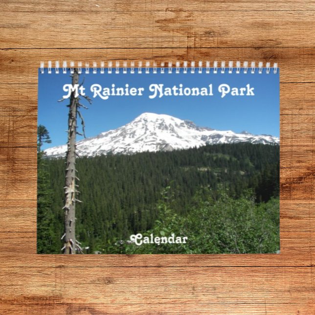 Mount Rainier National Park Photographic Calendar (In Situ)