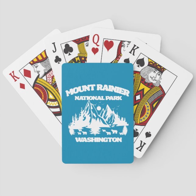 Mount Rainier National Park Playing Cards (Back)