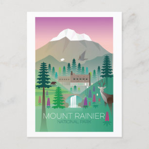 Mount Rainier National Park Postcard