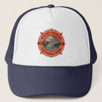 Mount Rainier National Park Red Fox Retro Compass