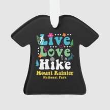 MOUNT RAINIER NATIONAL PARK RETRO 60s 70s HIKING