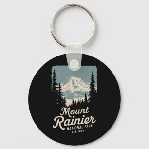 Mount Rainier National Park Souvenir Nature Outdoo Key Ring