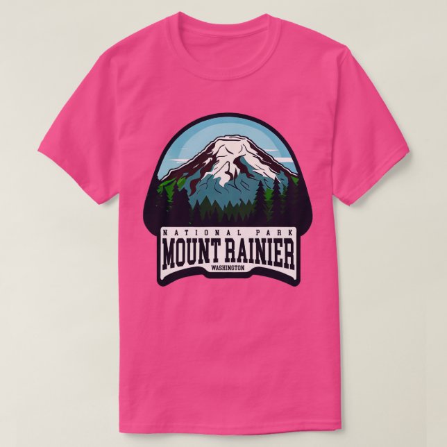 Mount Rainier National Park T-Shirt (Design Front)