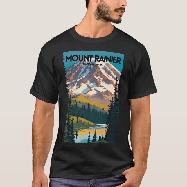 Mount Rainier National Park Traditional Travel PS T-Shirt (Front)