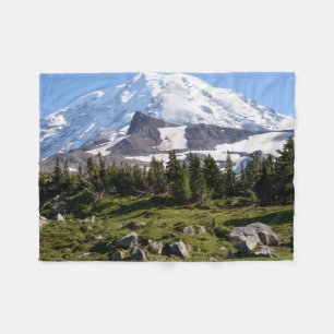 Mount Rainier National Park, WA. Spray Park Fleece Blanket