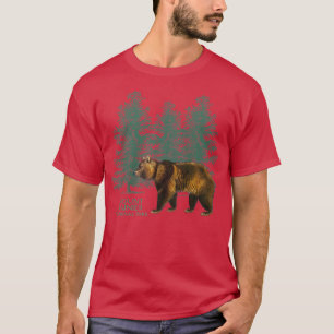 Mount Rainier National Park Washington Bear Trees  T-Shirt