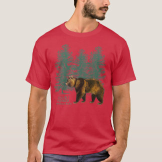 Mount Rainier National Park Washington Bear Trees T-Shirt