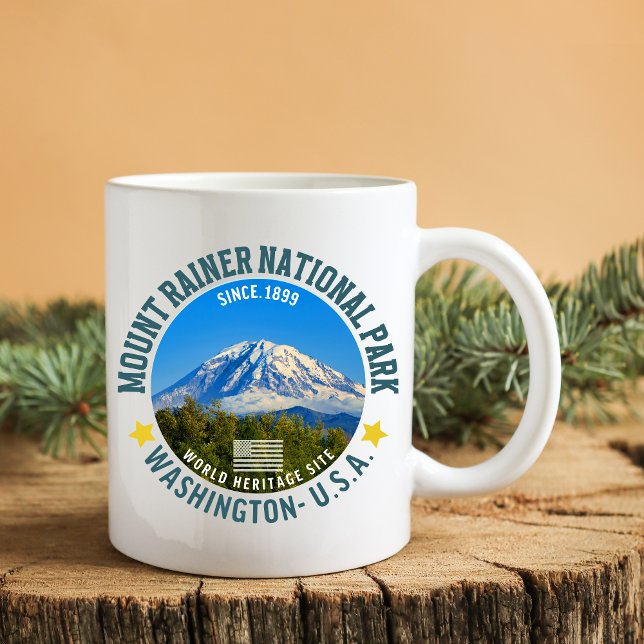 Mount Rainier National Park – Washington Hiking  Coffee Mug (Creator Uploaded)