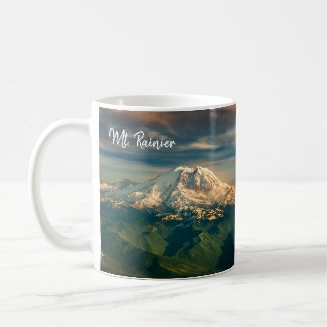 Mount Rainier National Park Washington State Coffee Mug (Left)