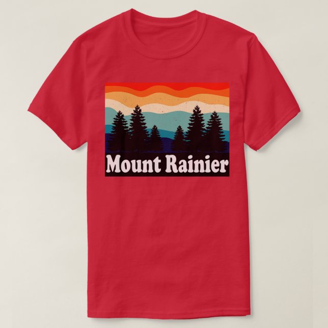 Mount Rainier National Park Washington T-Shirt (Design Front)