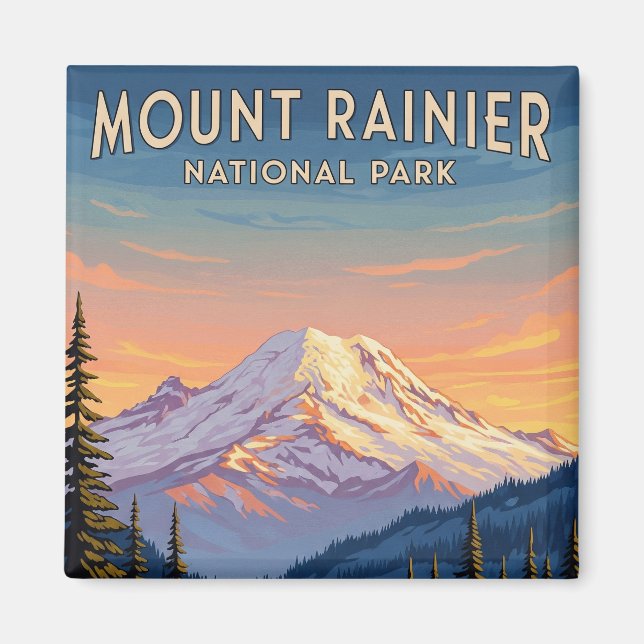 Mount Rainier National Park Washington travel Magnet