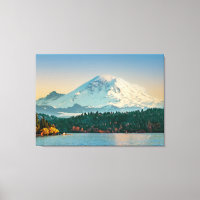 Mount Rainier Over Lake Washington Fine Art Large