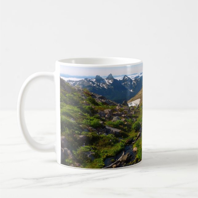 Mount Rainier Panorama Point Coffee Mug (Left)