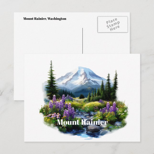 Mount Rainier Postcard (Front/Back)