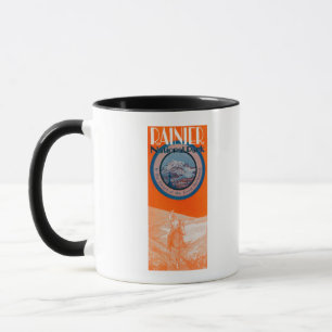 Mount Rainier Poster - Horseback Riding Mug