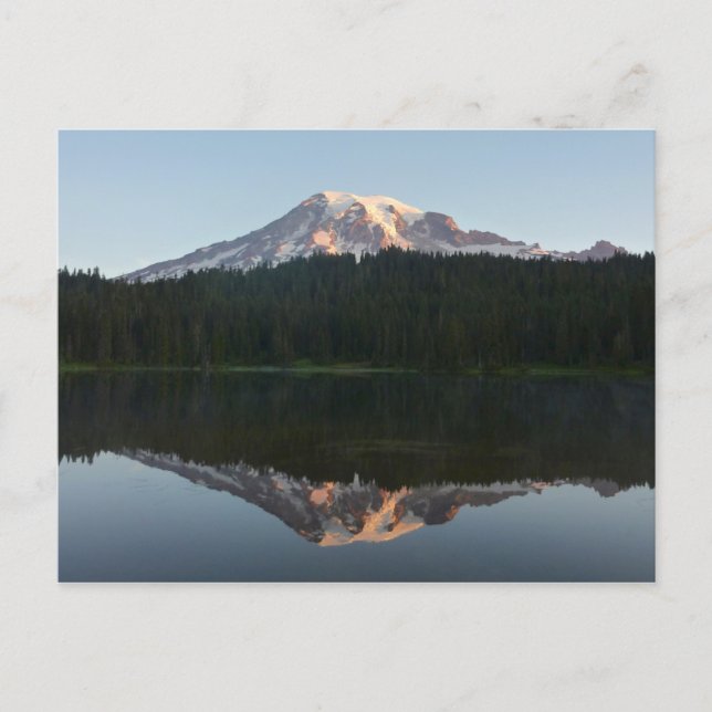 Mount Rainier Reflected Sunrise I Postcard (Front)