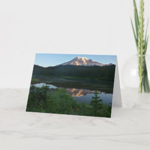 Mount Rainier Reflected Sunrise II Card