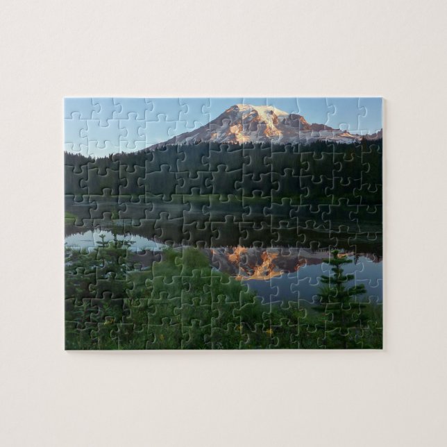 Mount Rainier Reflected Sunrise II Jigsaw Puzzle (Horizontal)