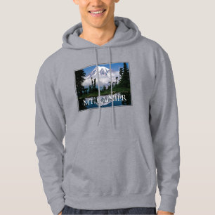 Mount Rainier   Reflection in a Mountain Pond Hoodie