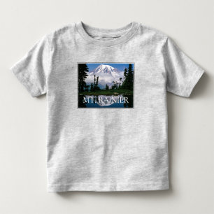 Mount Rainier Reflection in a Mountain Pond Toddler T-Shirt