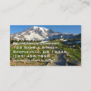 Mount Rainier Skyline Trail View Business Card