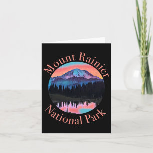 Mount Rainier Tacoma Tahoma Seattle Road Trip Hiki Card
