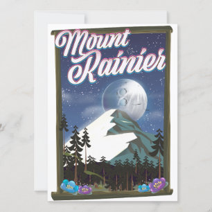 Mount Rainier vacation poster.