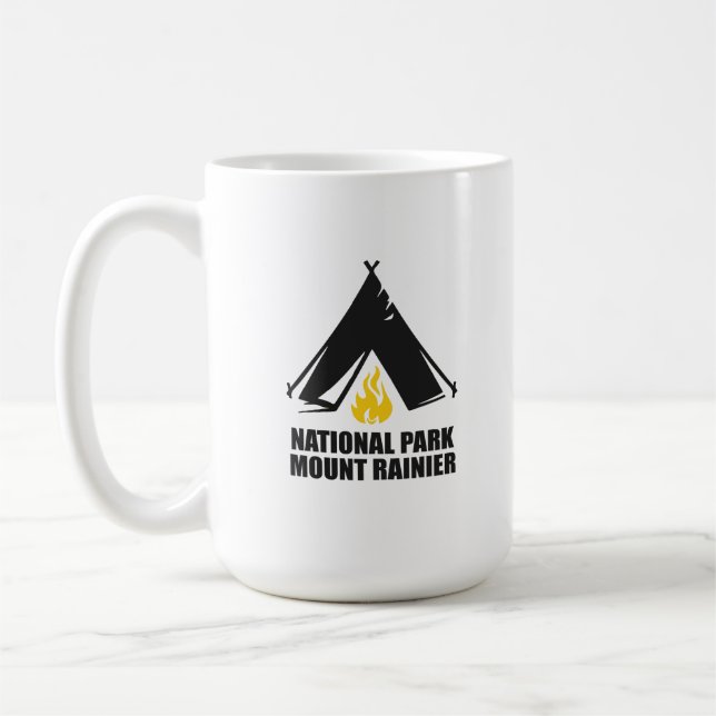 Mount Rainier - Washington Coffee Mug (Left)
