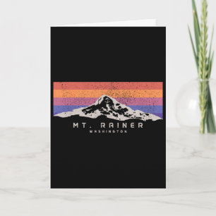 Mount Rainier Washington Mountain Mt Climbing Summ Card