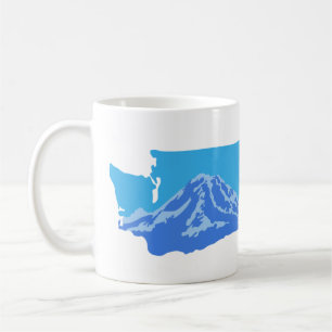 Mount Rainier Washington Mug - colour version