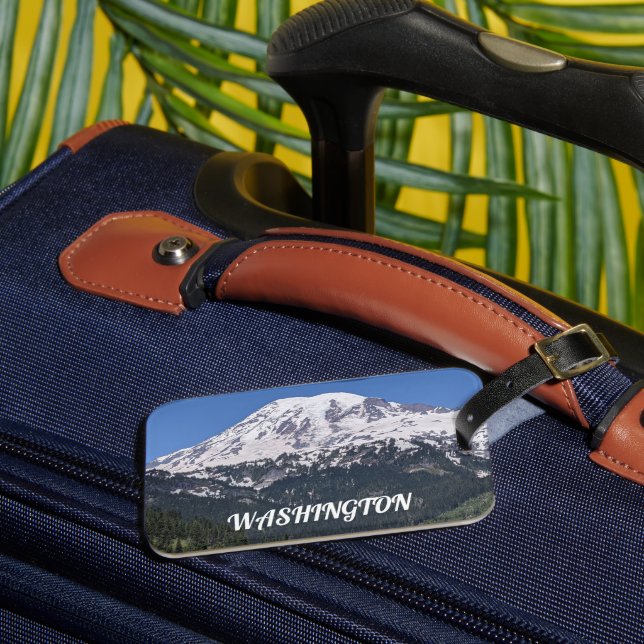 Mount Rainier, Washington Photo Luggage Tag (Front Insitu 3)