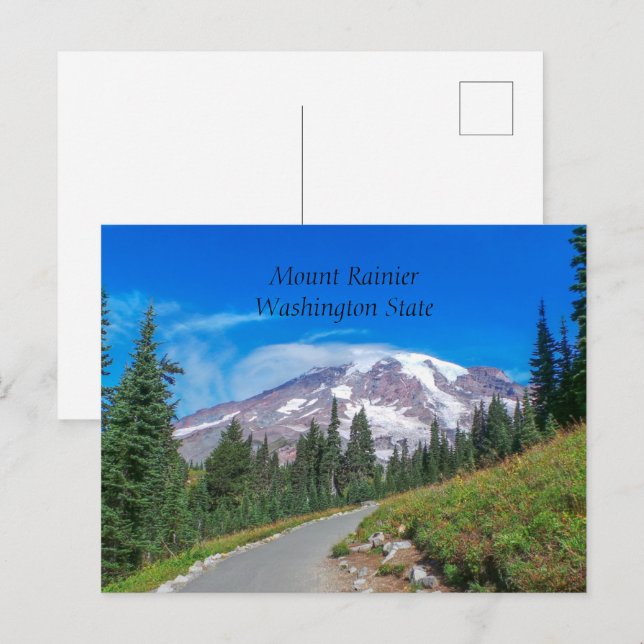 Mount Rainier, Washington State Postcard (Front/Back)