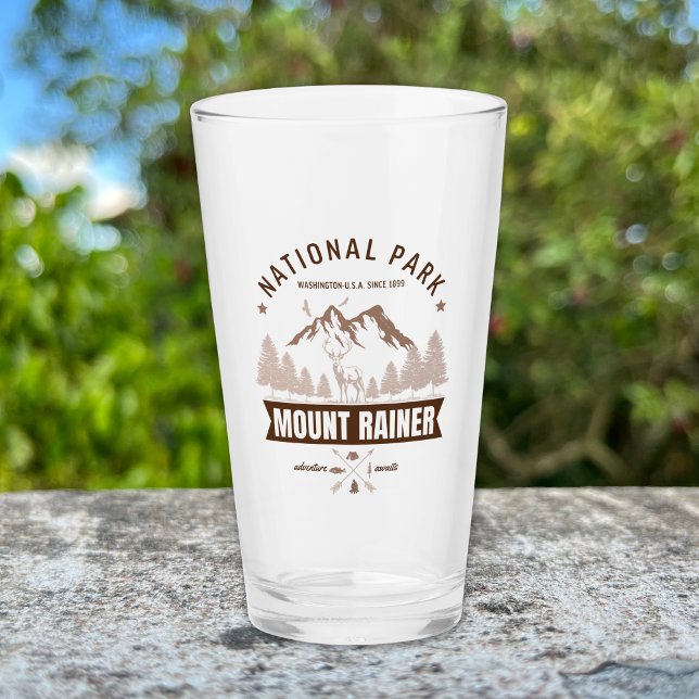 Mount Rainier Wilderness Deer Design Glass (Creator Uploaded)