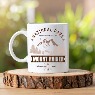 Mount Rainier Wilderness Deer Graphic Coffee Mug