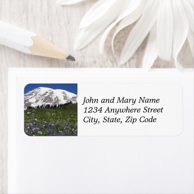 Mount Rainier Wildflower Meadows Return Address (Insitu)