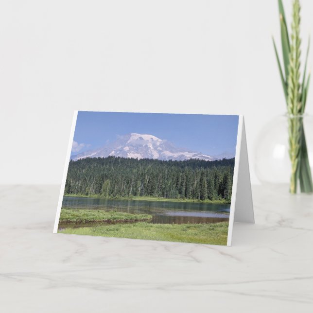 Mount Rainier's Reflection Lake Card (Front)