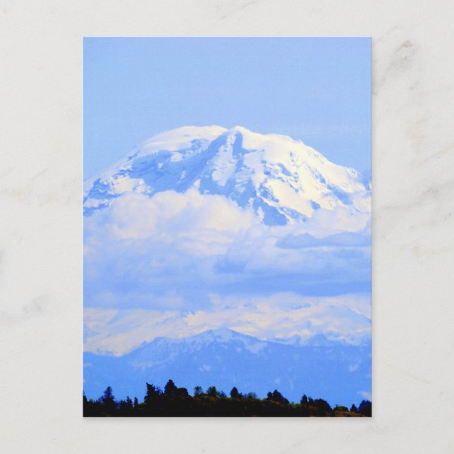 Mount Ranier Holiday Postcard (Front)