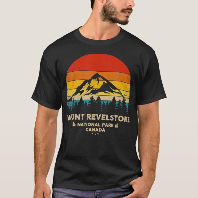 Mount Revelstoke - Canadian National Park Retro So T-Shirt (Front)