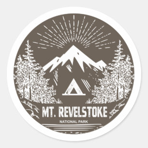 Mount Revelstoke National Park Classic Round Sticker