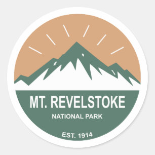 Mount Revelstoke National Park Classic Round Sticker