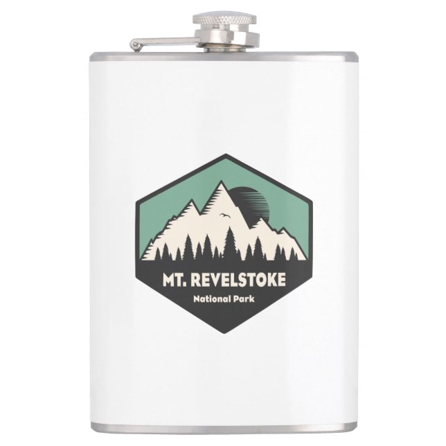 Mount Revelstoke National Park Hip Flask (Front)