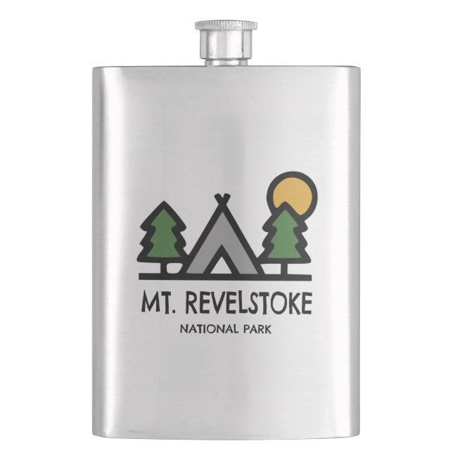 Mount Revelstoke National Park Hip Flask (Front)