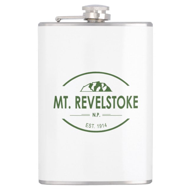 Mount Revelstoke National Park Hip Flask (Front)