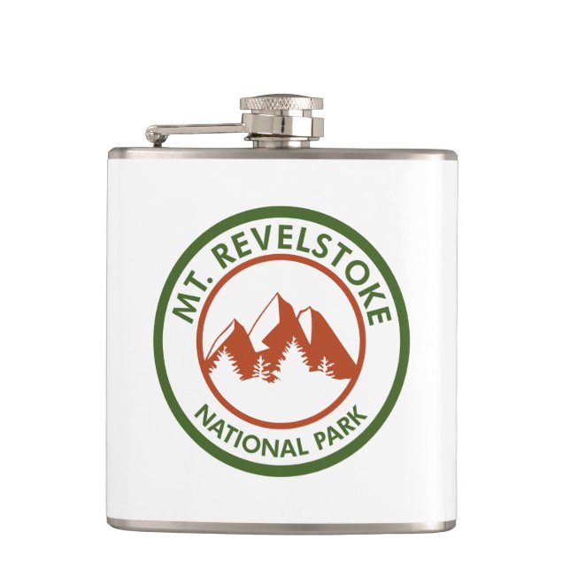 Mount Revelstoke National Park Hip Flask (Front)