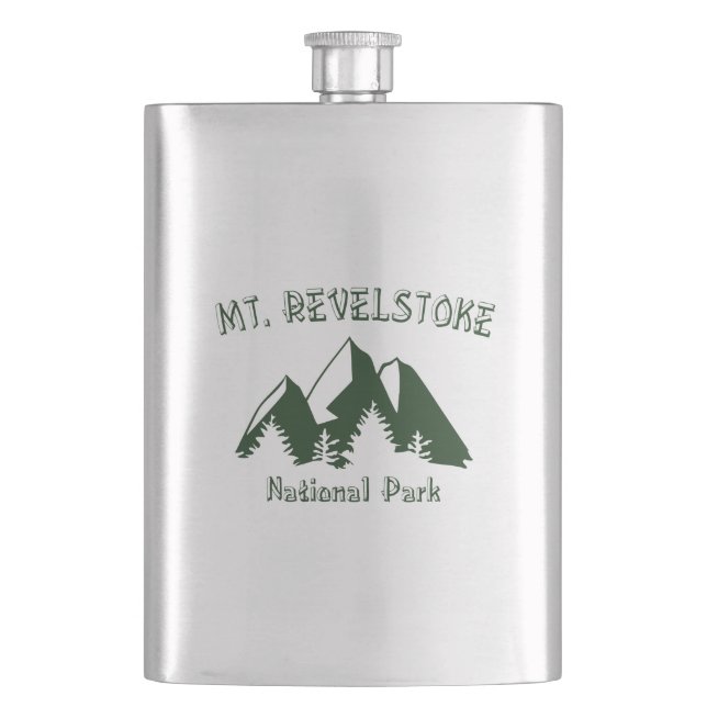 Mount Revelstoke National Park Hip Flask (Front)