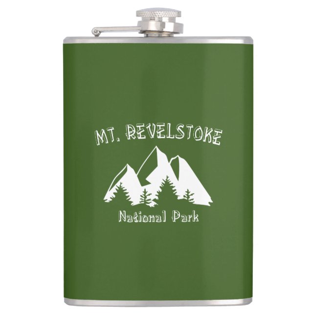 Mount Revelstoke National Park Hip Flask (Front)