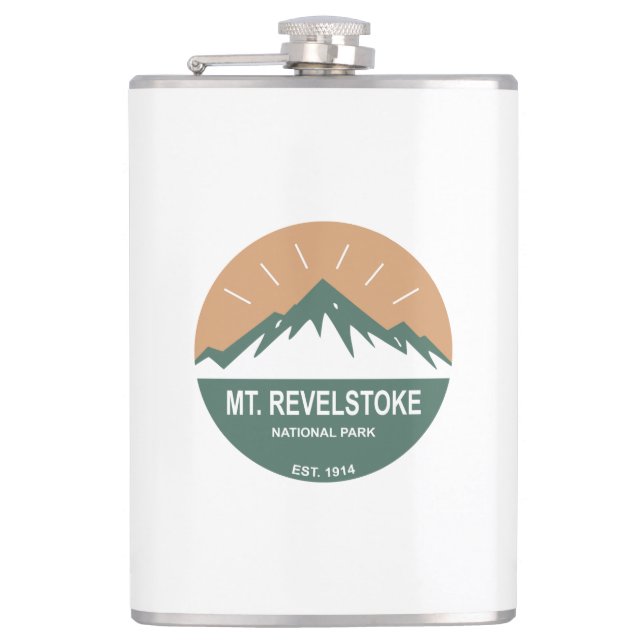 Mount Revelstoke National Park Hip Flask (Front)