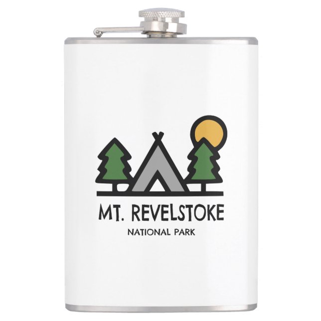 Mount Revelstoke National Park Hip Flask (Front)