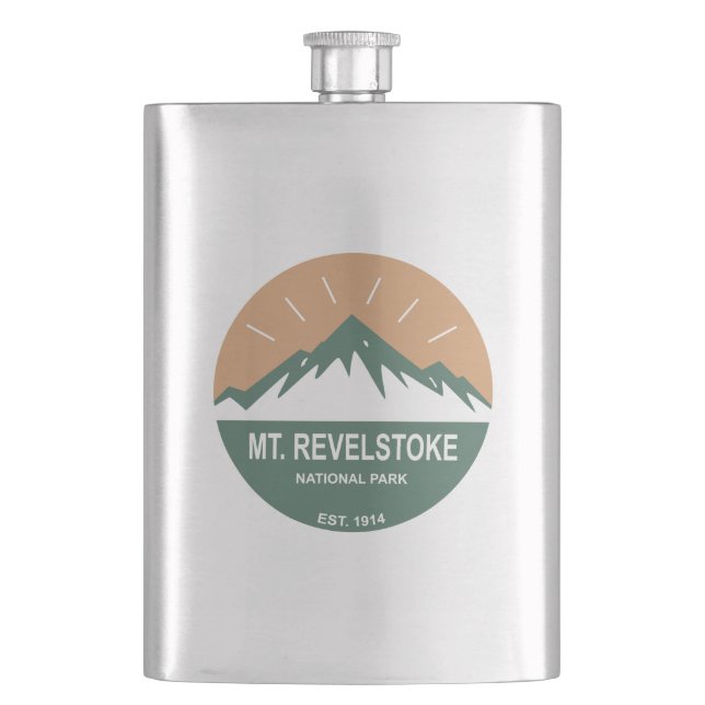 Mount Revelstoke National Park Hip Flask (Front)