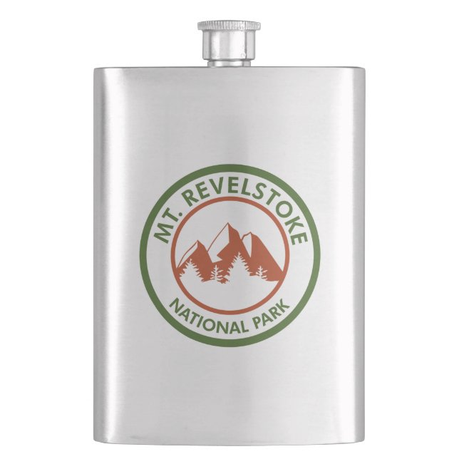 Mount Revelstoke National Park Hip Flask (Front)